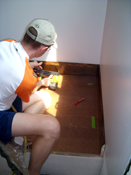 And finally, the finish nailer got a little workout in installing the